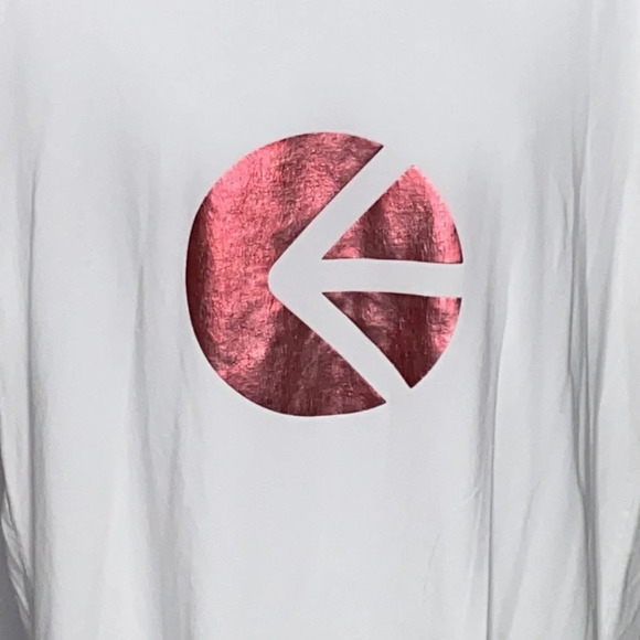 Ethika Crew Neck Short Sleeve Metallic Pink Logo Print Classic Fit T Shirt - LG - Picture 2 of 5